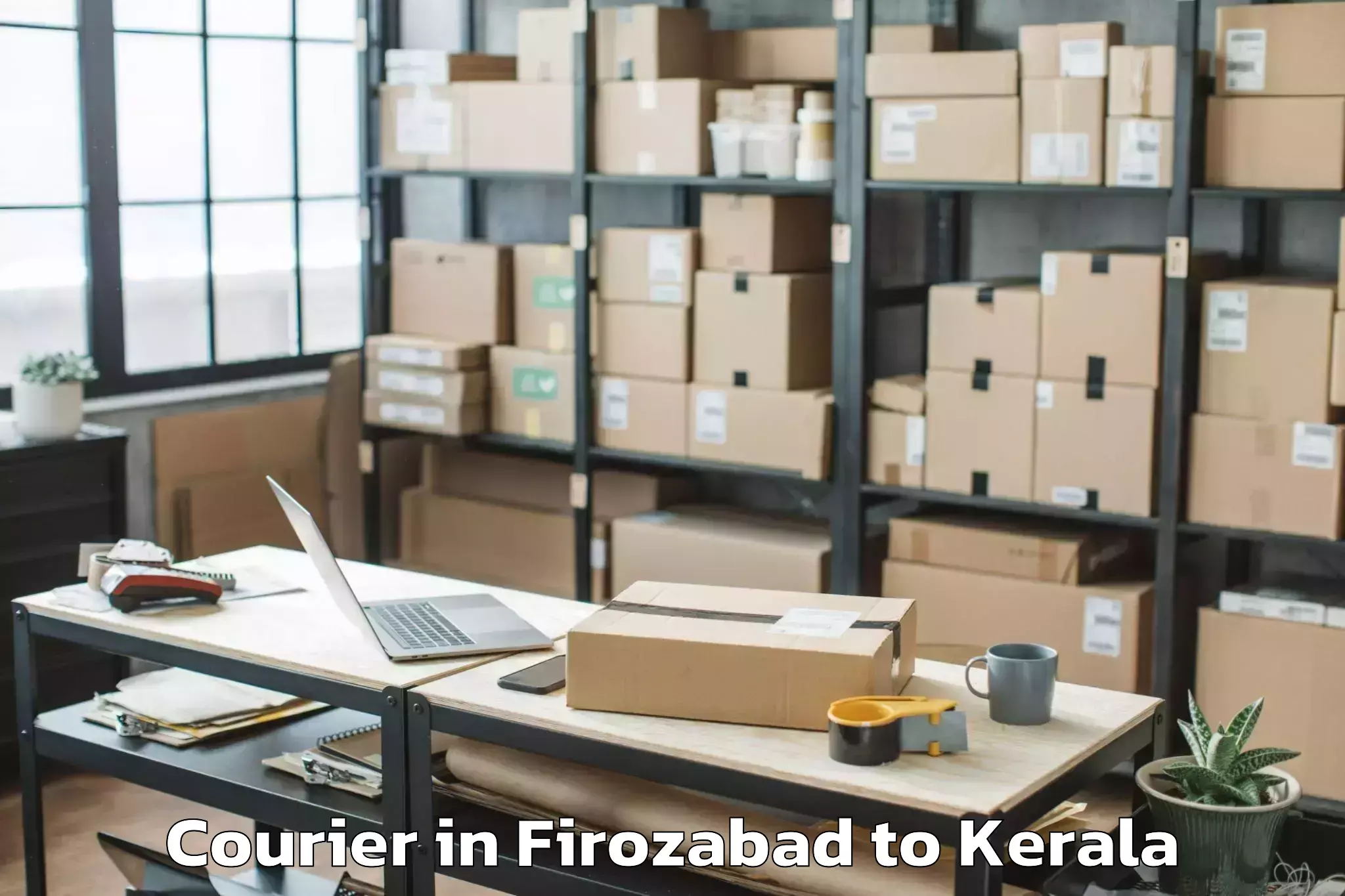 Book Firozabad to Olavakkot Courier Online